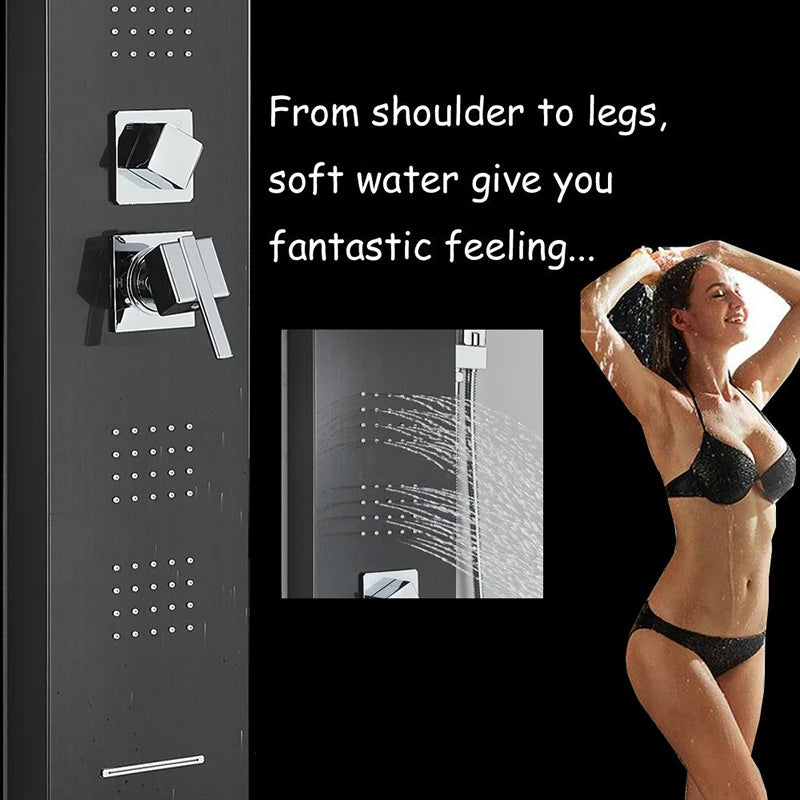 LED Lighted Bathroom Shower Panel Systems Supplier 5O