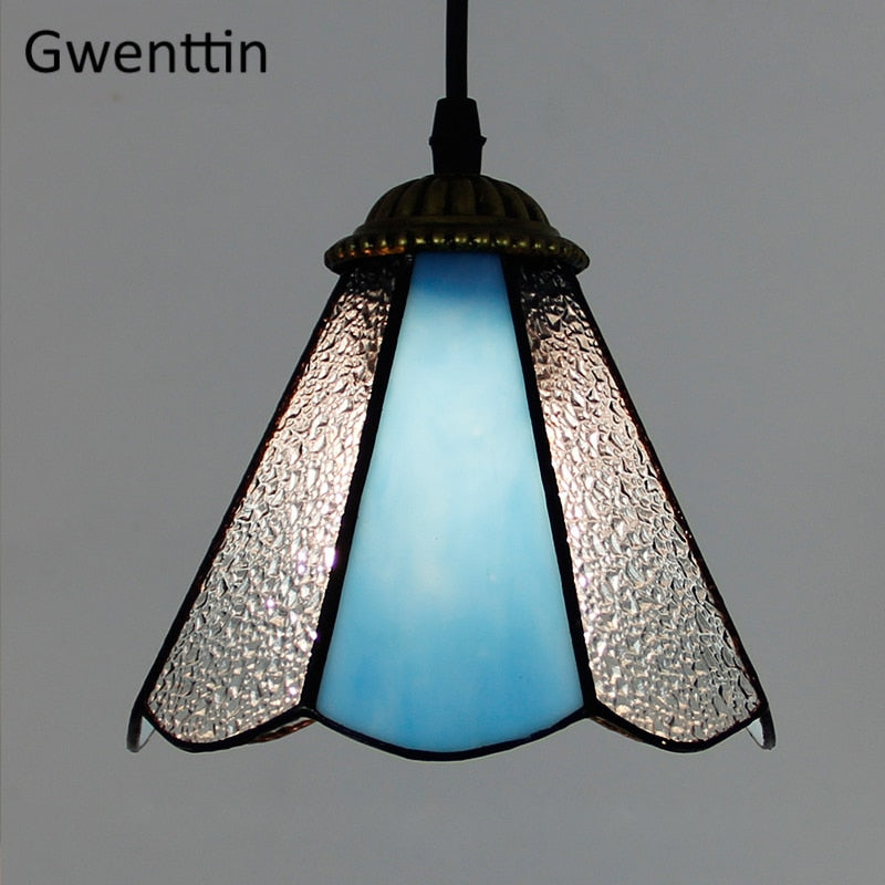 Mediterranean Tiffany-Style Small Pendant Lights