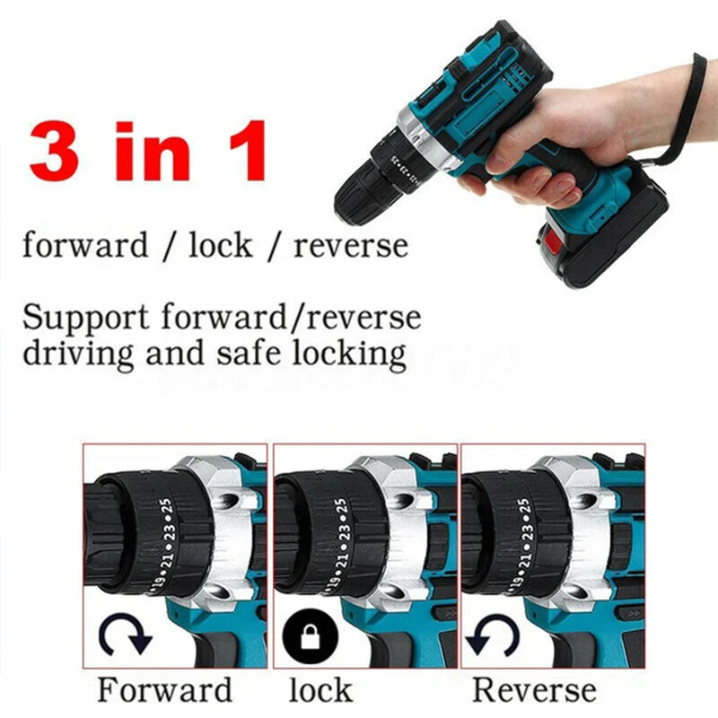 Cordless Impact Drill Electric Screwdriver