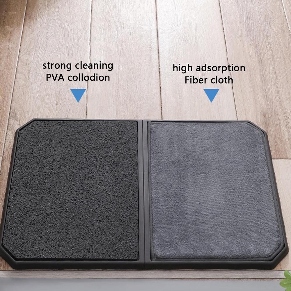 Home Anti Slip Front Door Mat Wet And Dry Separation Shoes Soles Cleaning Floor Mat Household Kitchen Bathroom Carpet Pad