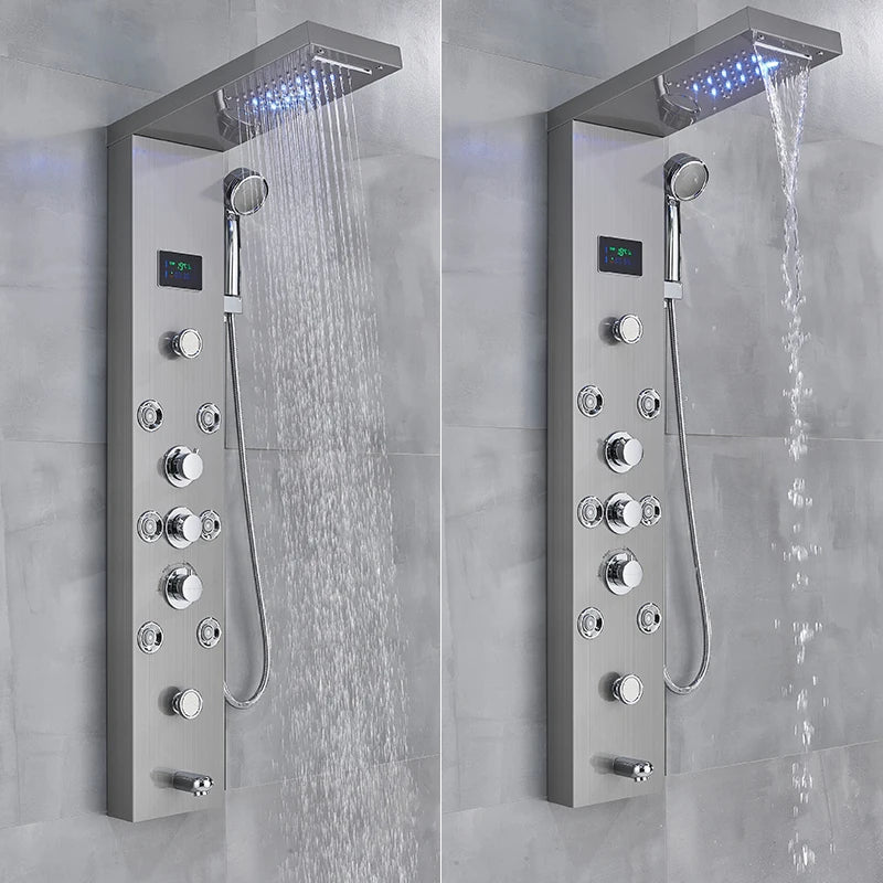 LED Lighted Bathroom Shower Panel Systems Supplier 1W