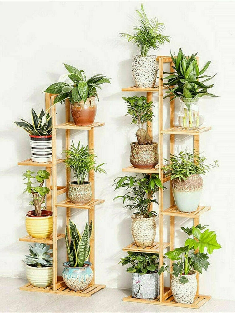 Bamboo 5 / 6 Tier Plant Stand