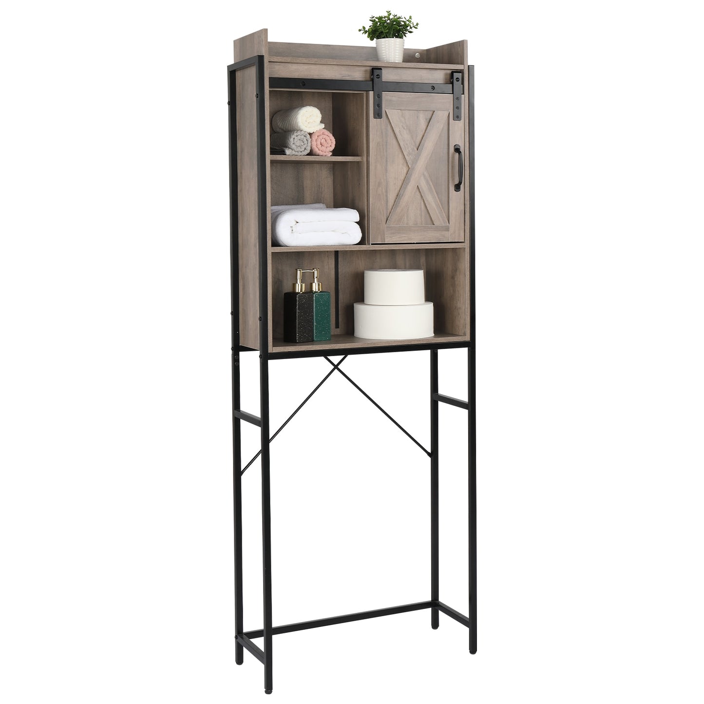 Iron Frame Retro Bathroom Cabinets: Sold Separately or as a Set