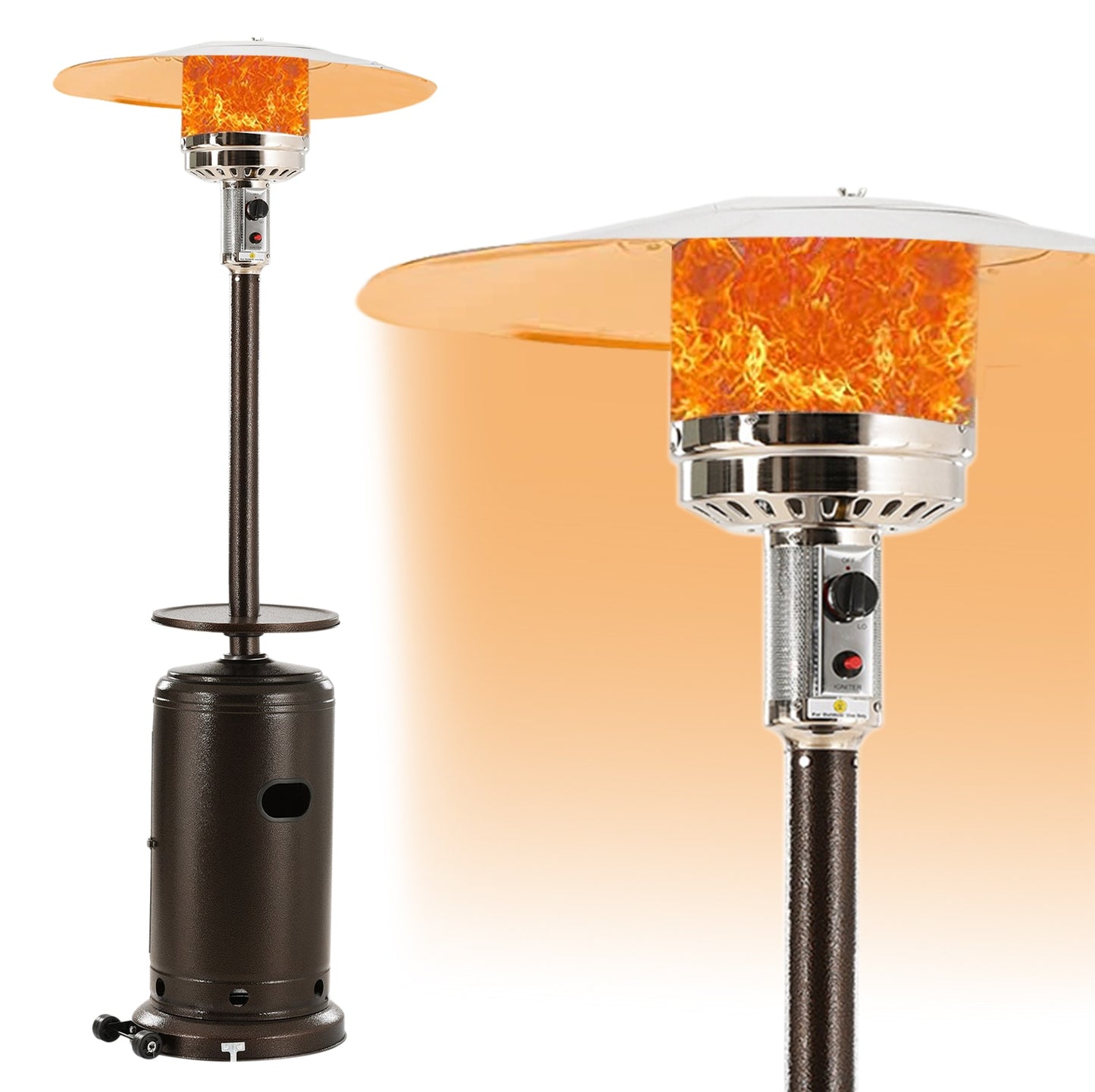 Outdoor Patio Propane Heater 87 Inches Tall