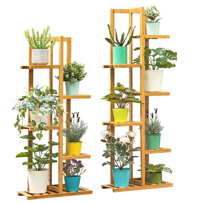 Bamboo 5 / 6 Tier Plant Stand