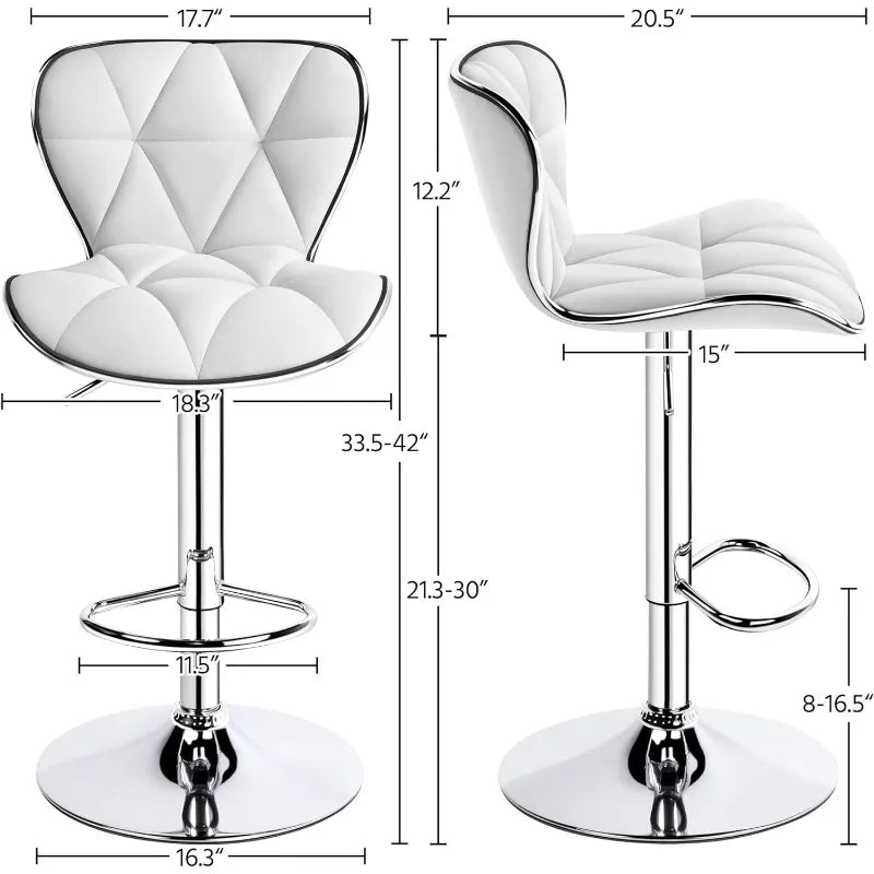 Set of 4 Fashionable Bar Stools