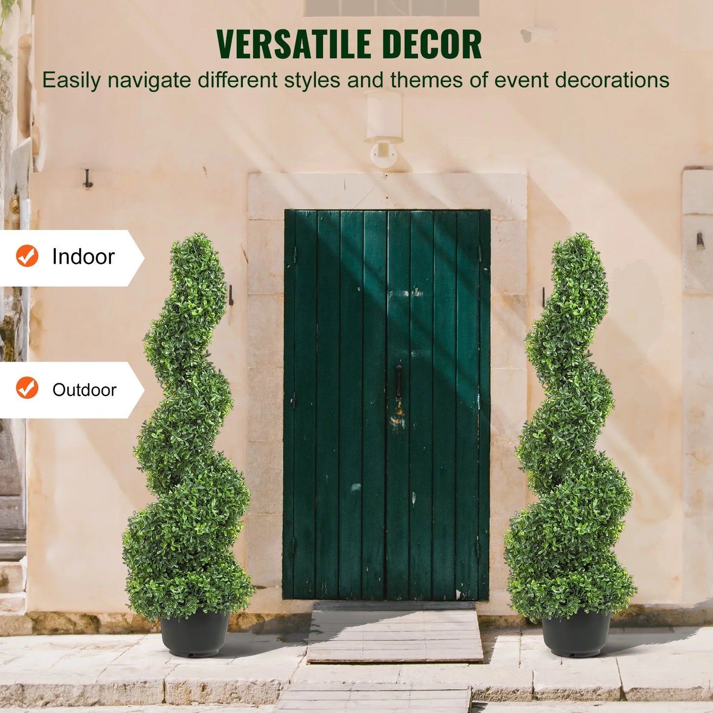 VEVOR Artificial Boxwood Topiaries of Various Styles