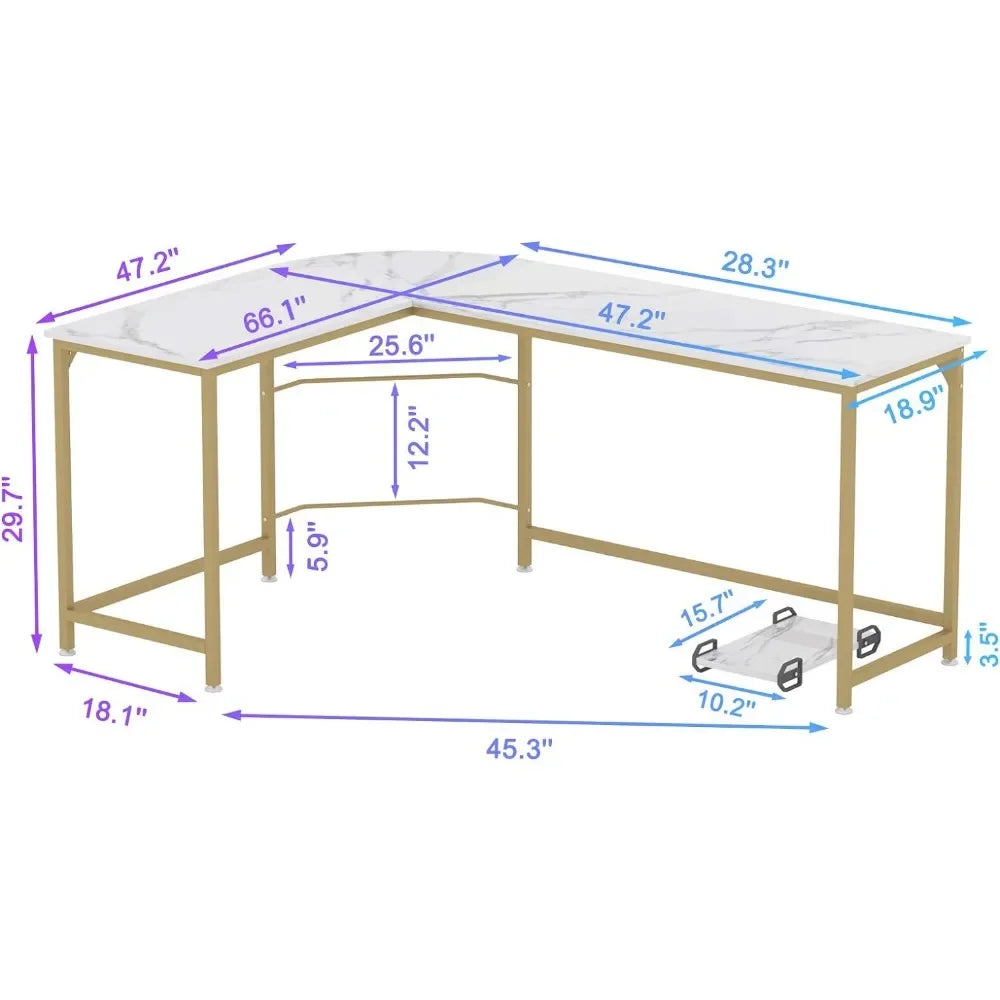 L Shaped Computer Gaming Desk