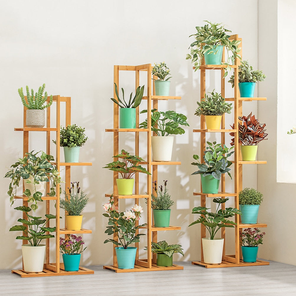 Bamboo 5 / 6 Tier Plant Stand